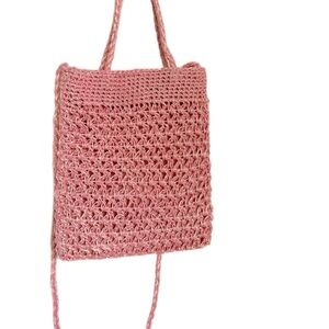 Handwoven Silver Thread Mini Tote & Shoulder Bag | Trendy | New